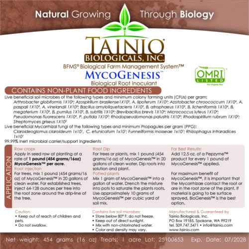 MycoGenesis - Soil Based Microorganisms + Mycorrhizal Fungi